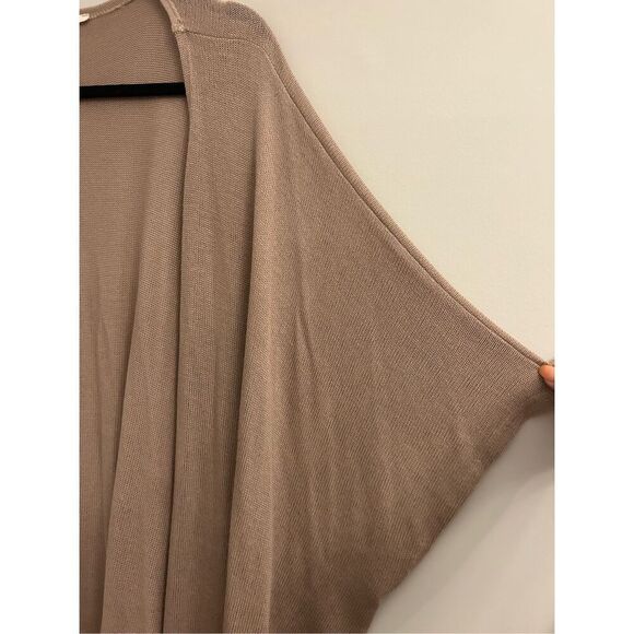 Maitai open front 3/4 sleeve long cardigan 2X / 3X made in USA Lagenlook Neutral - Picture 5 of 9